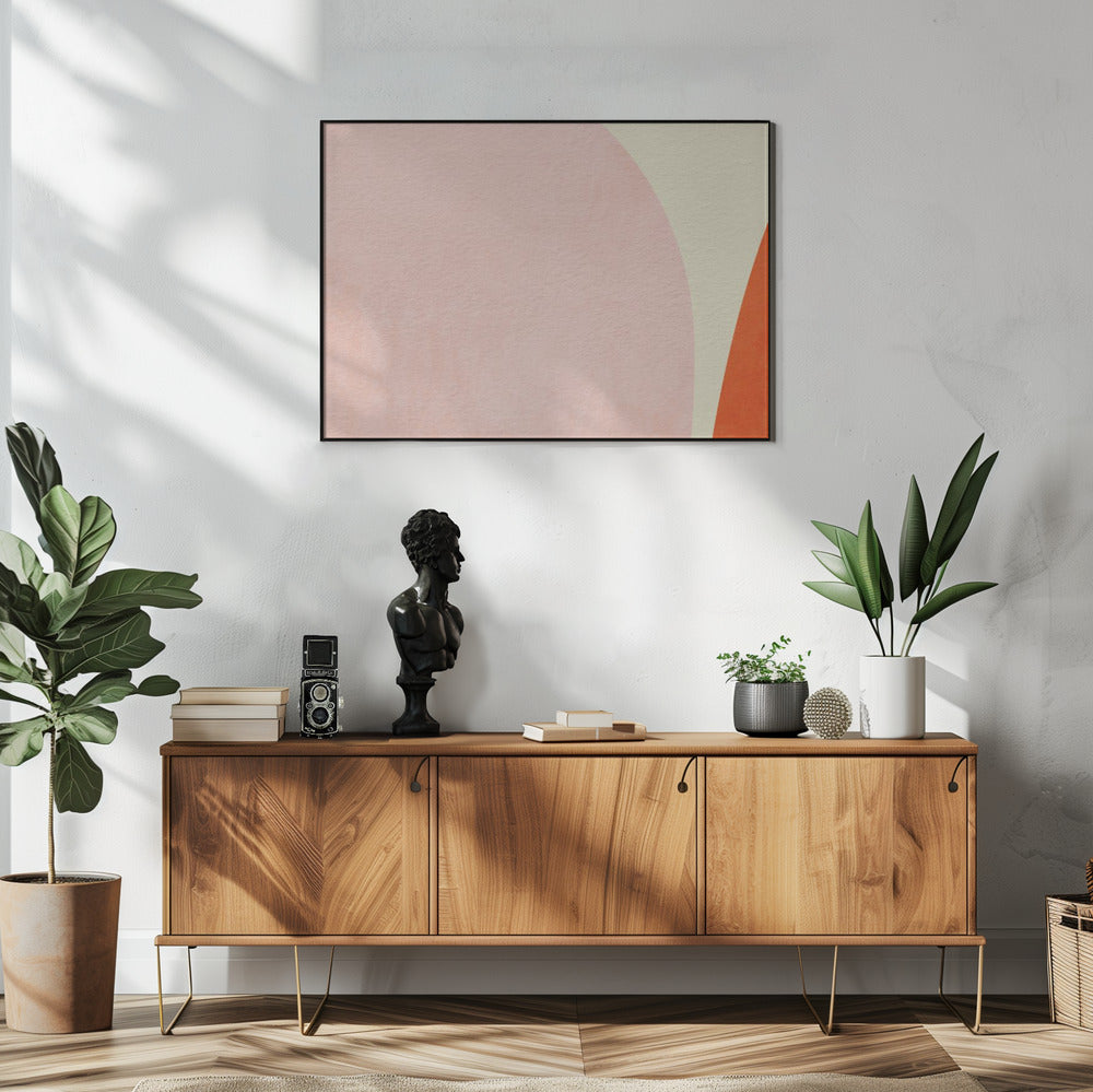 Warm Pastel Geometry | Poster