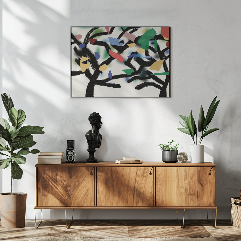 Colorful Branch Dance | Poster