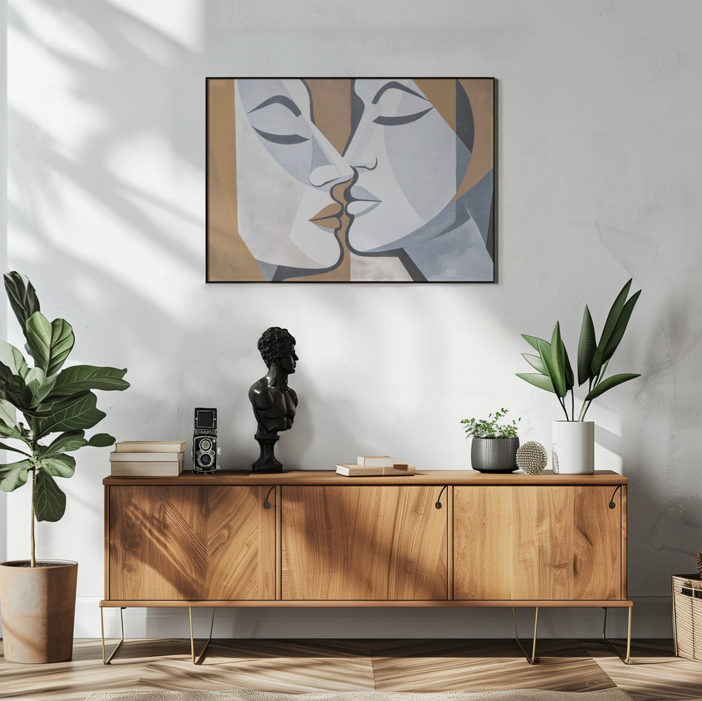 A Kiss Brown Grey | Poster
