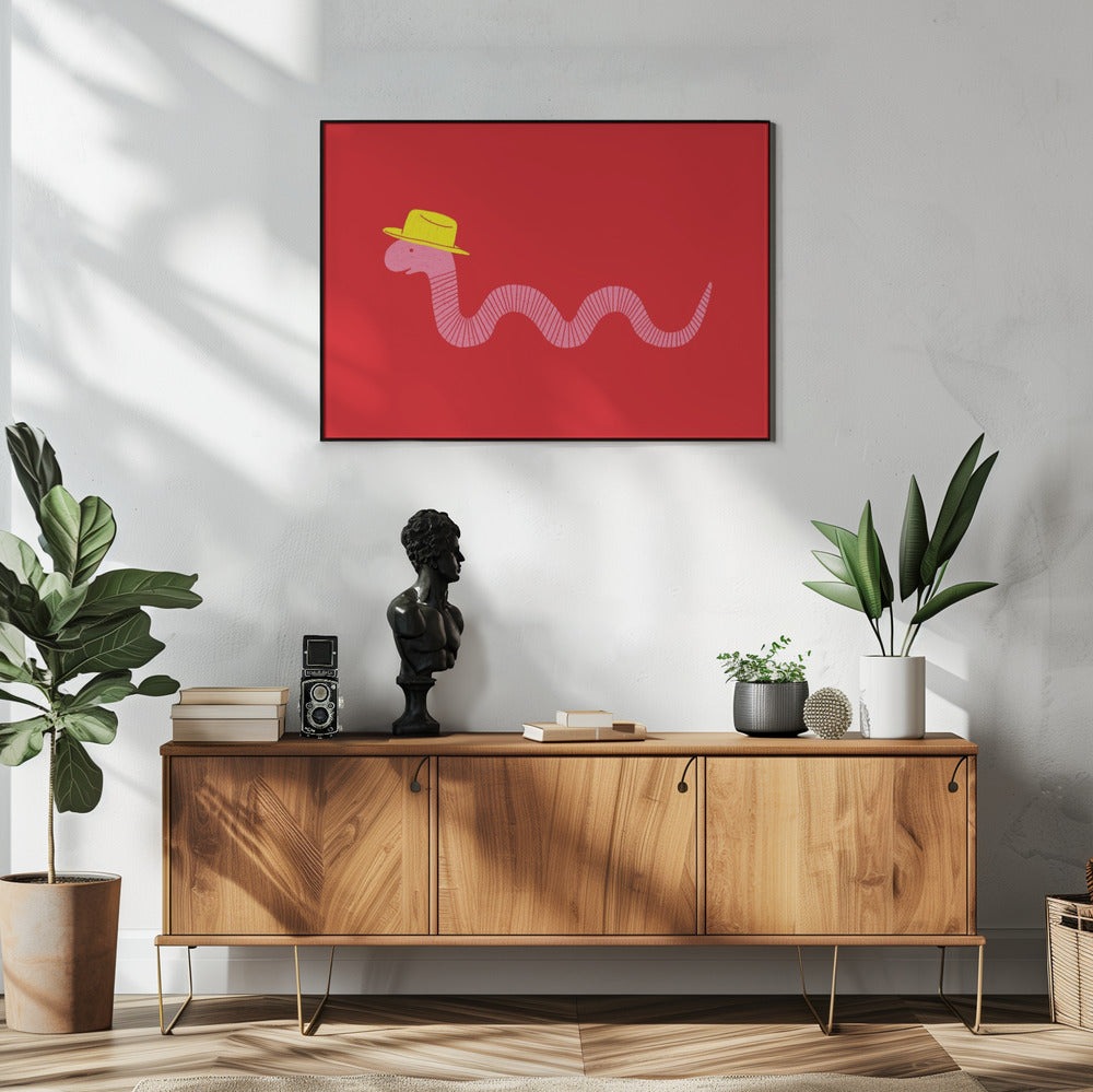 Wiggly Western Worm | Poster