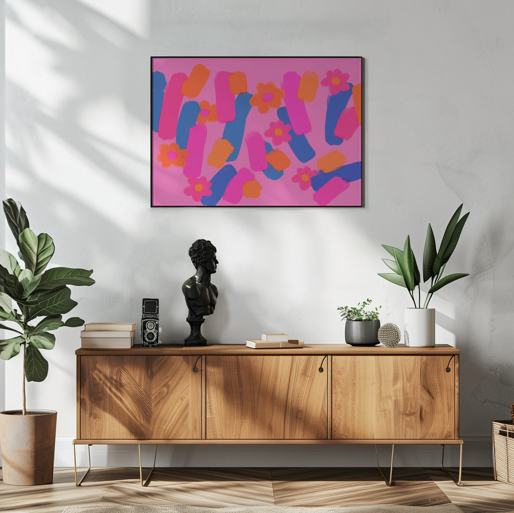 Floral Brush Dance | Poster