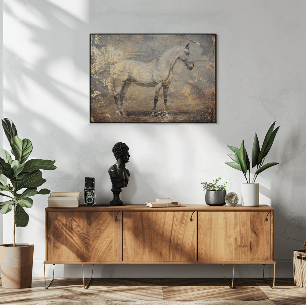 Horse Vintage Art Illustration 06 | Poster