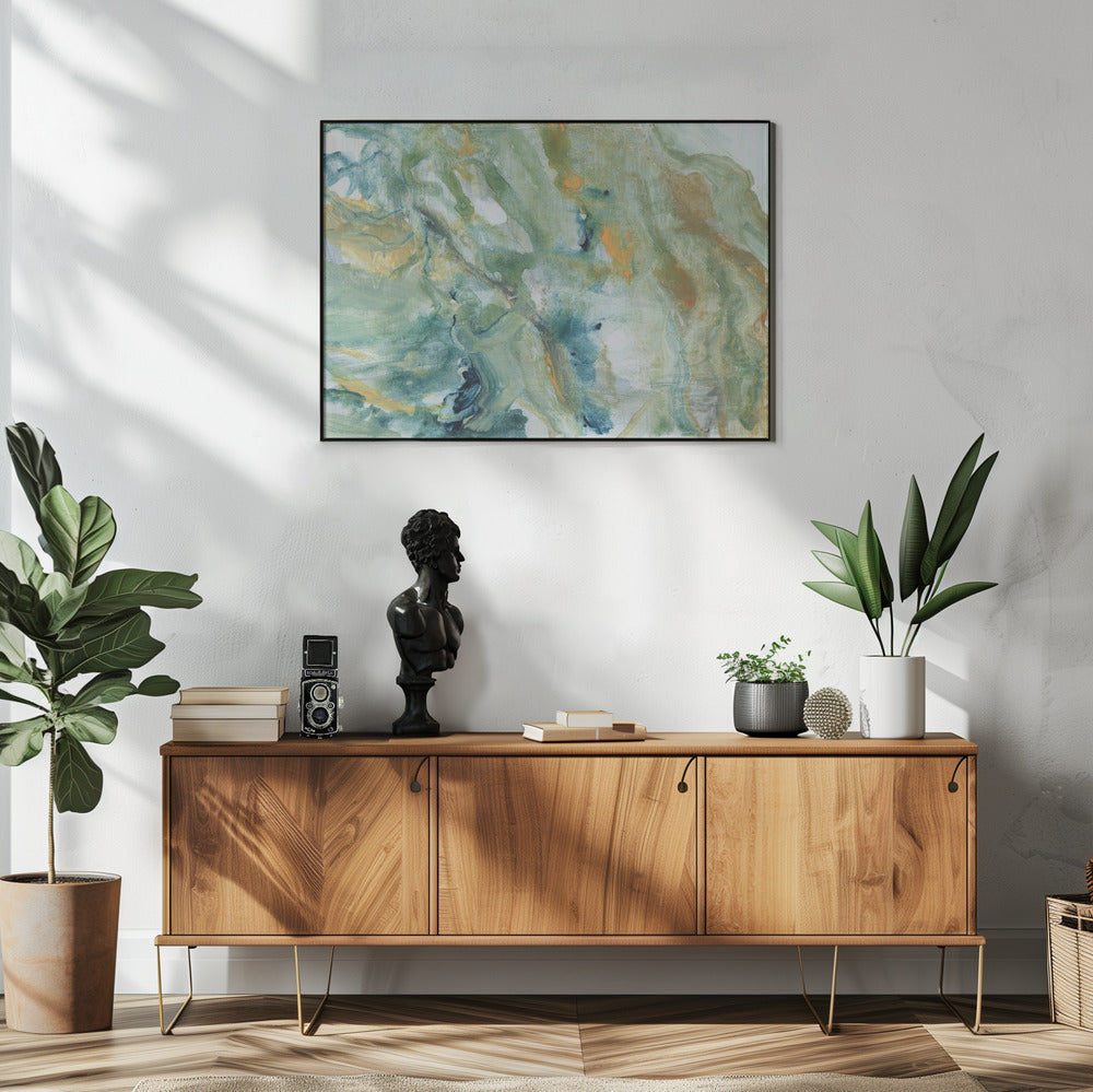 Blue Abstract Forms | Poster