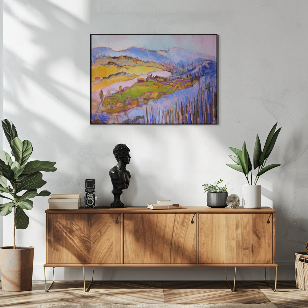 Colorful Hillscape | Poster