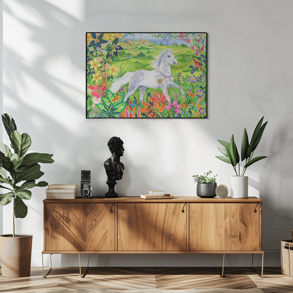 Majestic White Horse | Poster