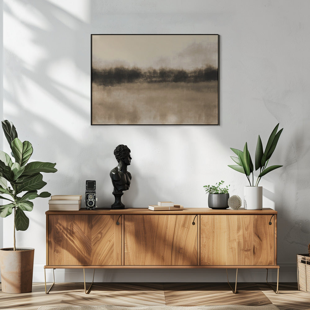Abstract Landscape in earthy tones. | Poster