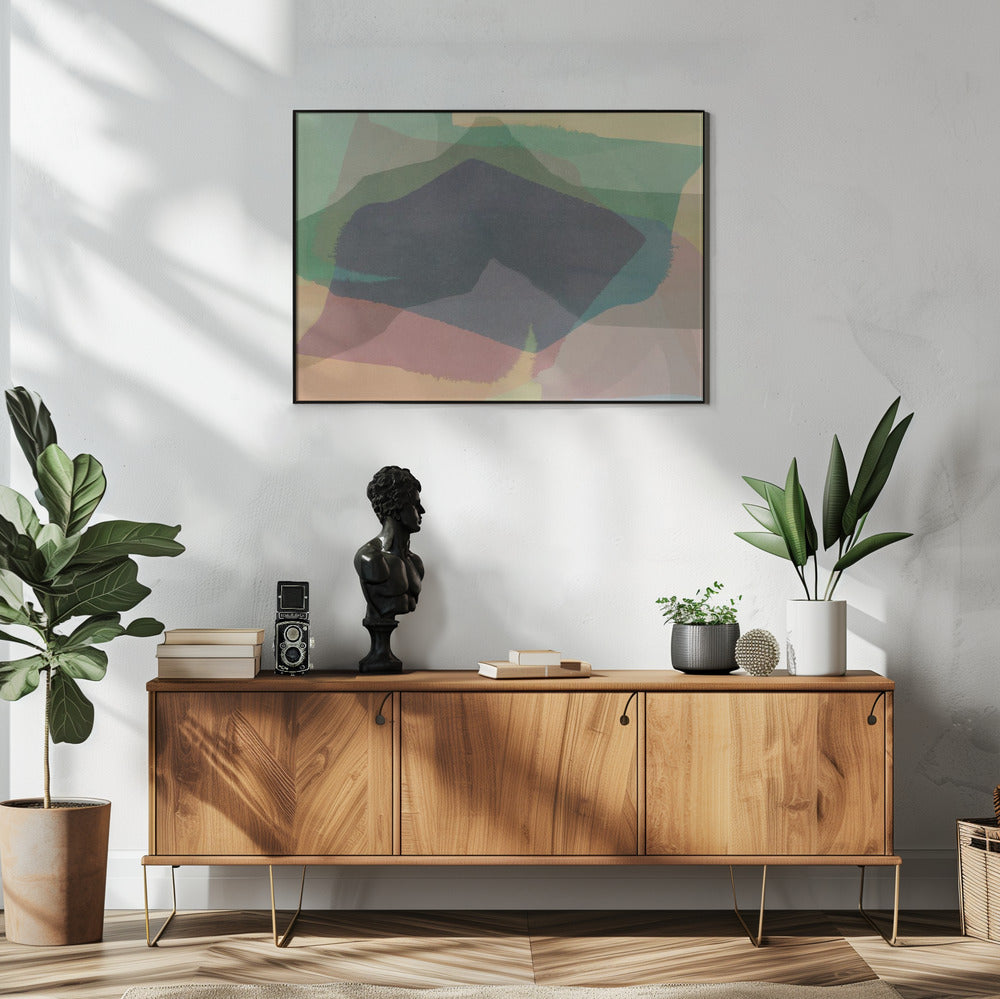 Abstract Dipped Landscape 6 | Poster