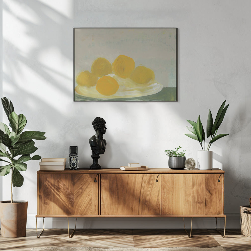 Limoni sul piatto No 1 | Poster