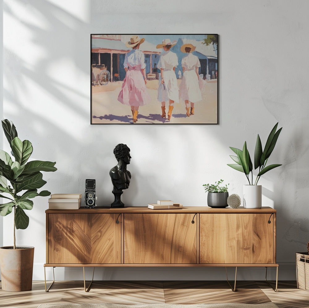 Retro Western Ladies | Poster