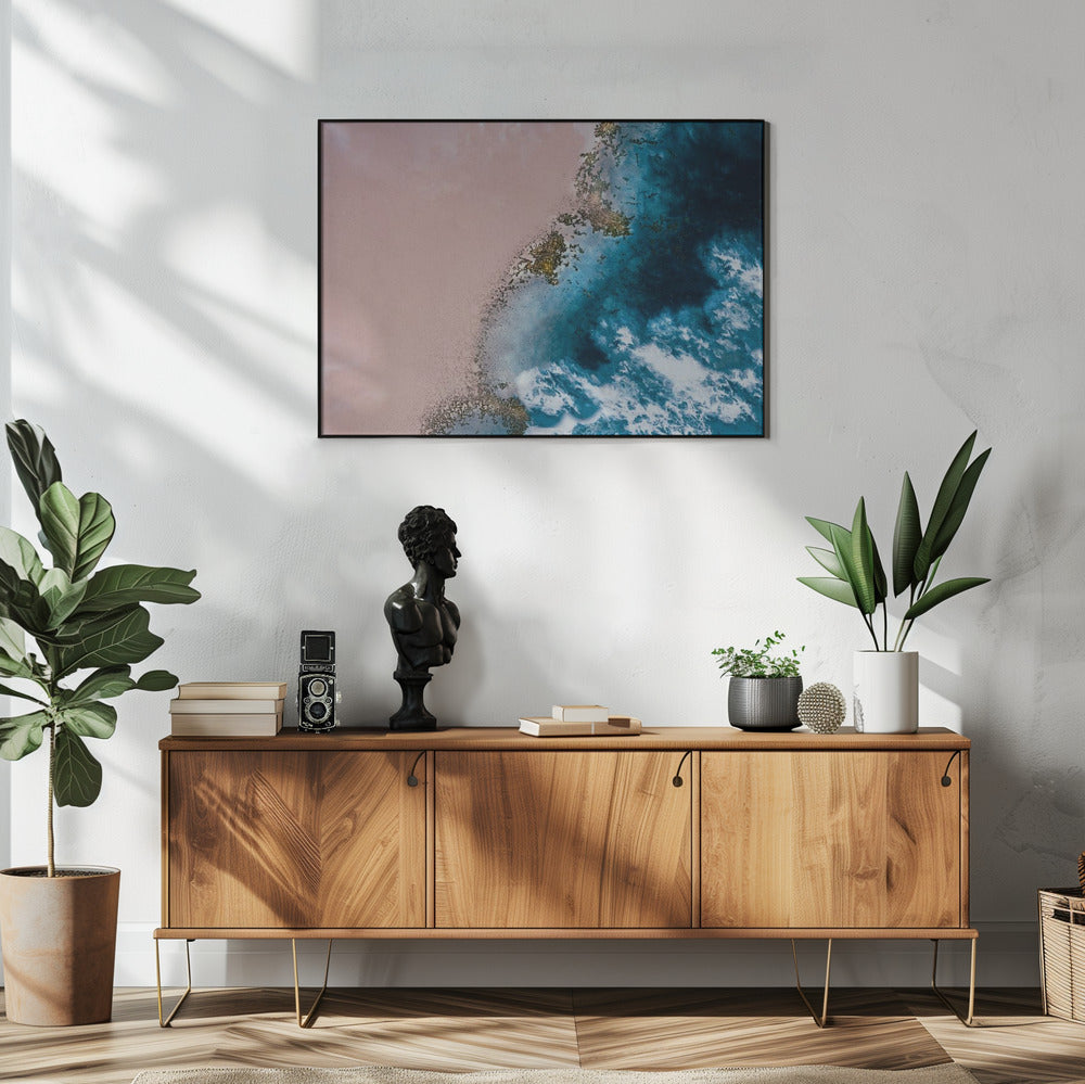 Aerial Coastal - Wind Swept Beach | Poster