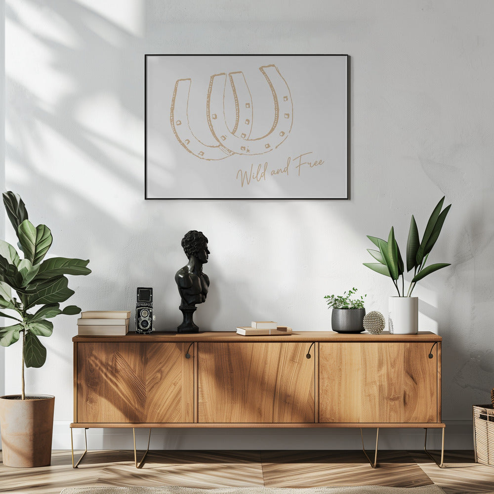 Horseshoe Wild and Free Neutral | Poster