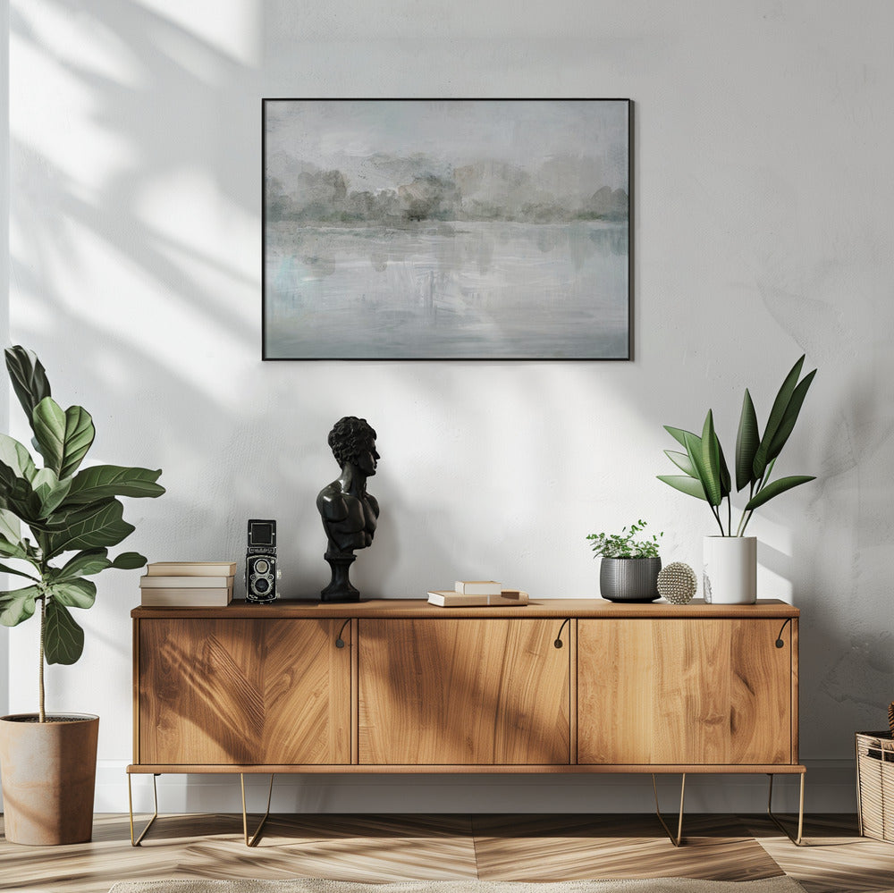A Tranquil Misty Lake | Poster