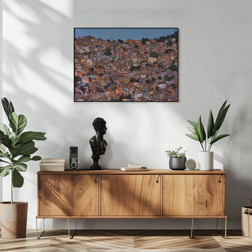 Nightfall in the Favela da Rocinha | Poster