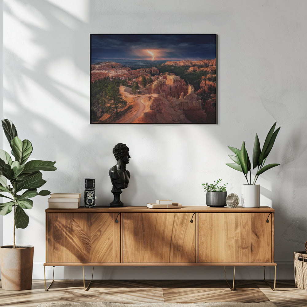 Lightning over Bryce Canyon | Poster