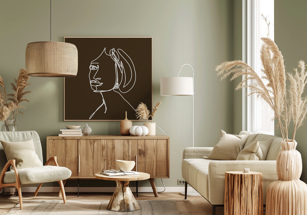 Woman LINE DRAWING | Canvas