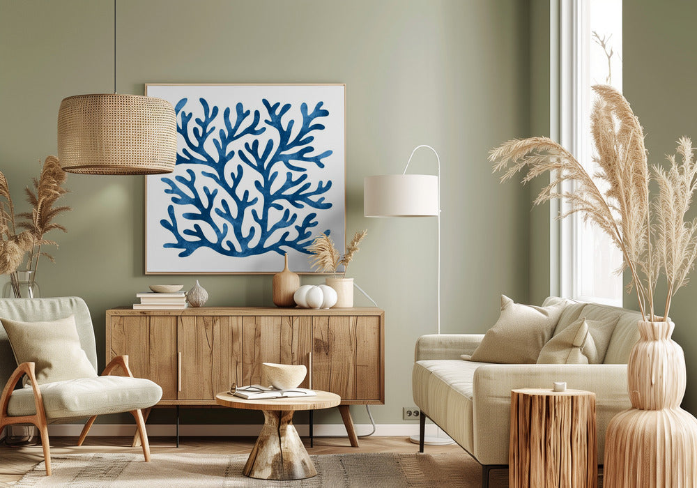 Coral Square II | Canvas