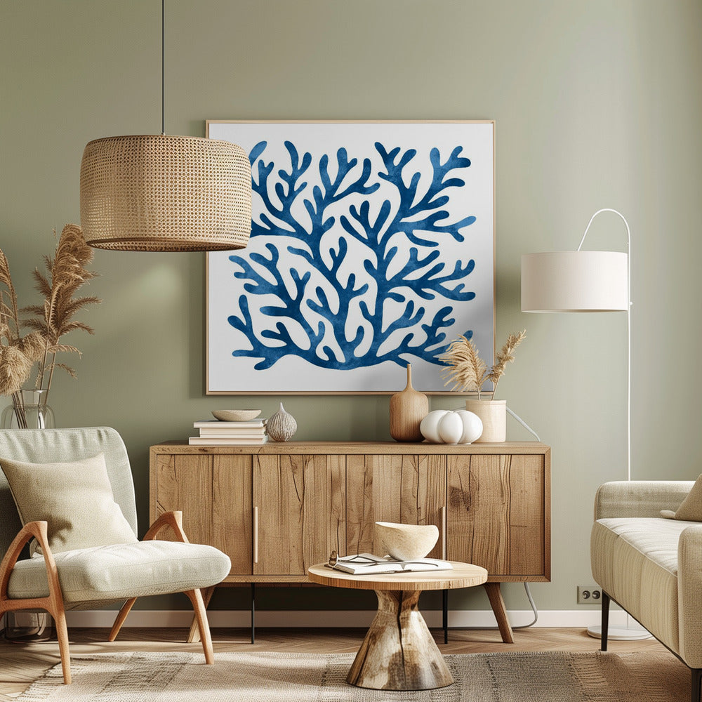 Coral Square II | Canvas