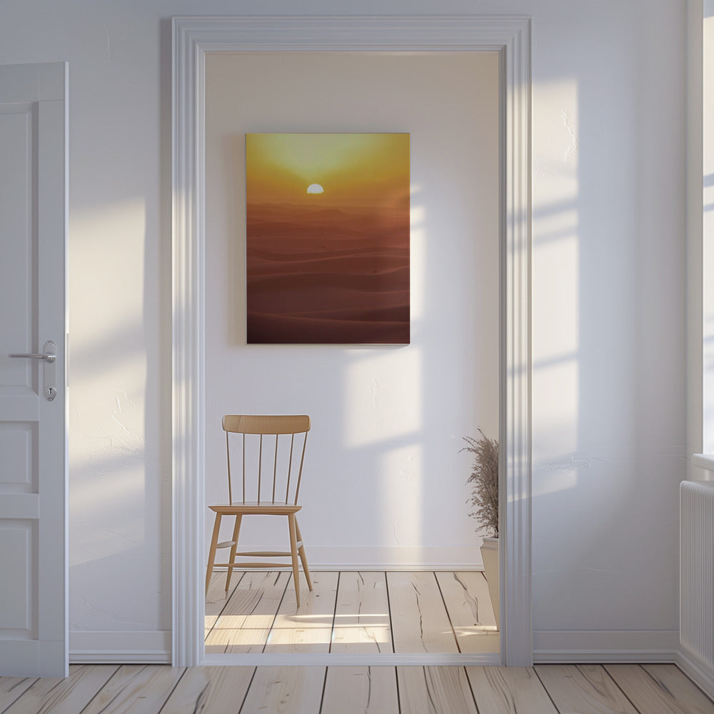 Sunset over Dunes | Canvas