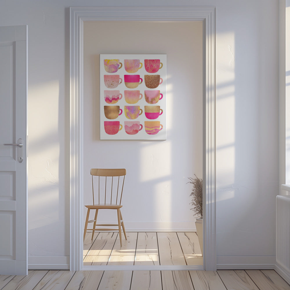 Pretty Pink Coffee Cups | Canvas