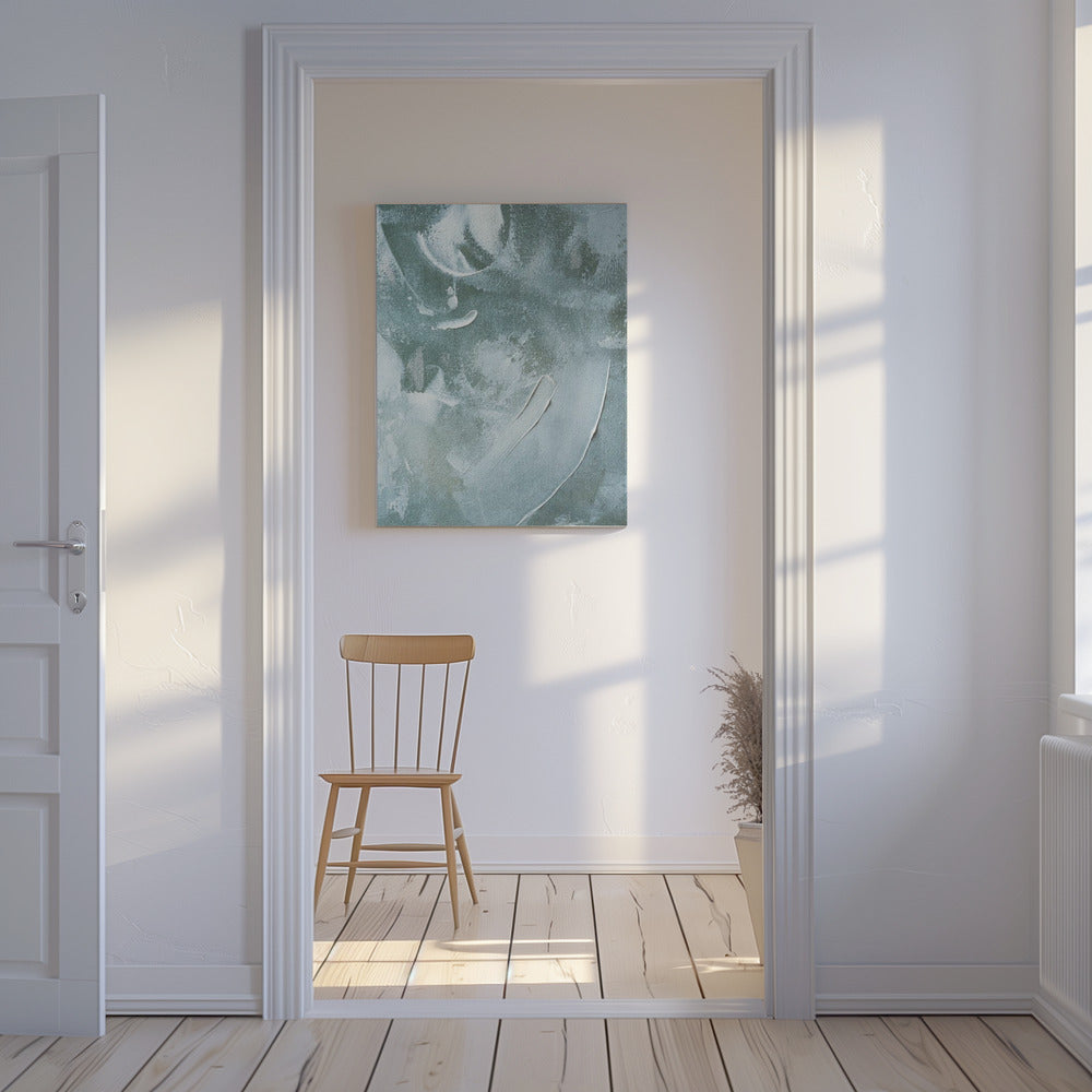 Green and White Acrylic | Canvas