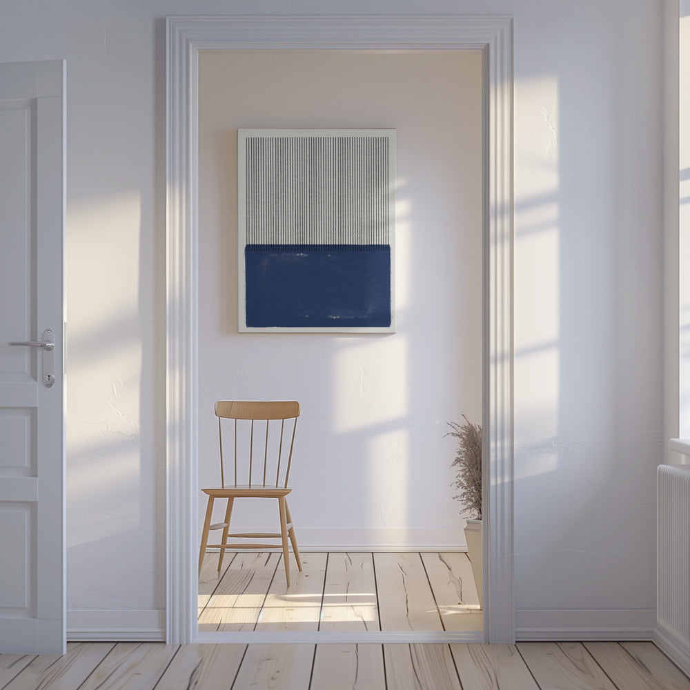 Blue Line Harmony | Canvas