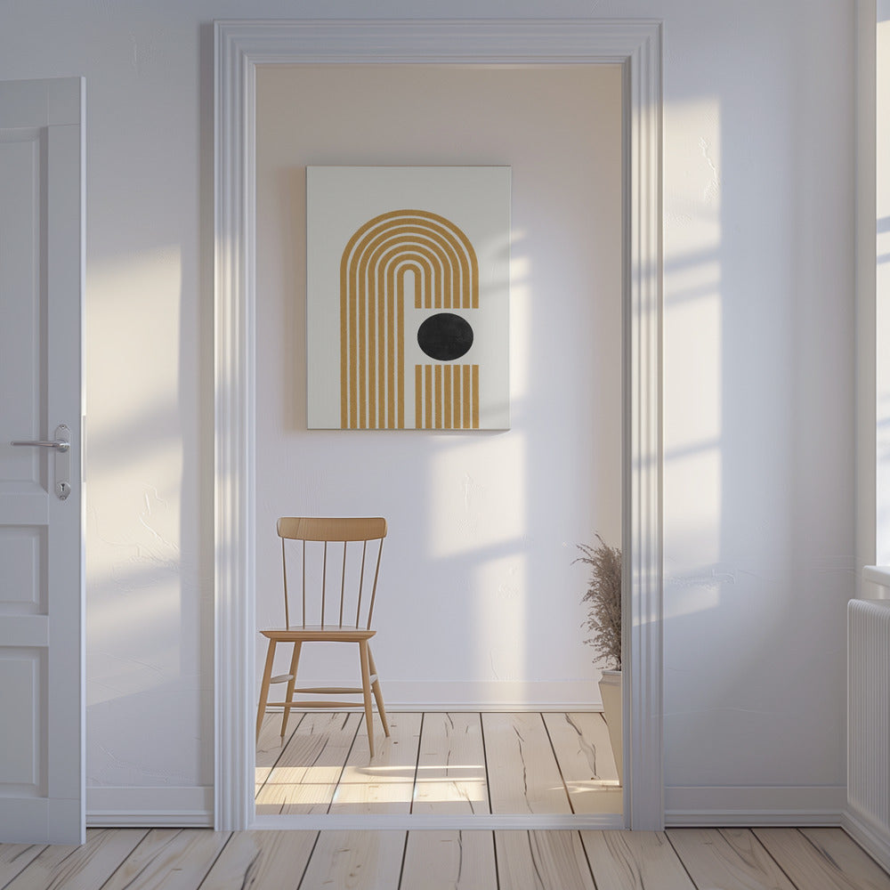 Golden Echo Paths | Canvas