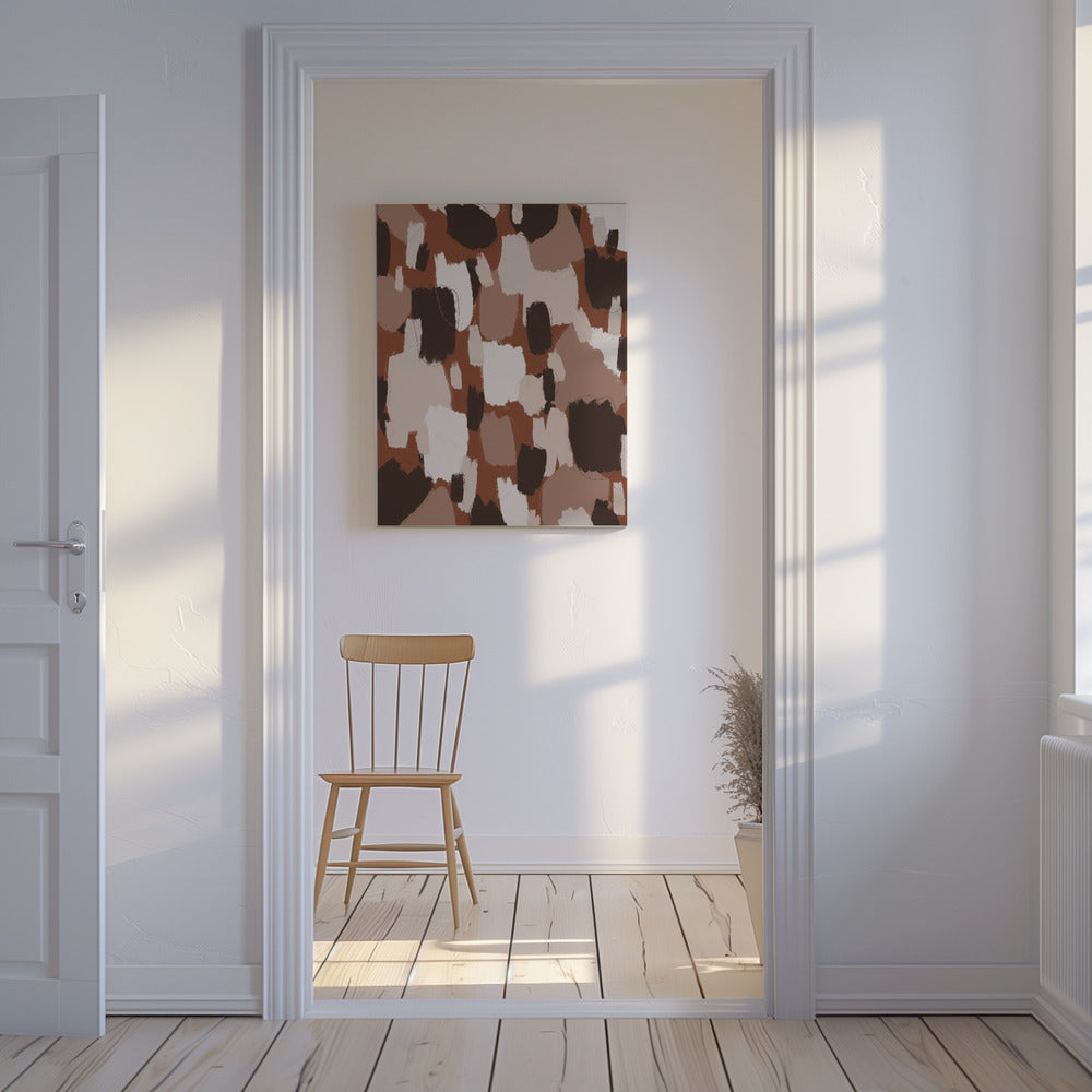 Earthy Brush Strokes | Canvas