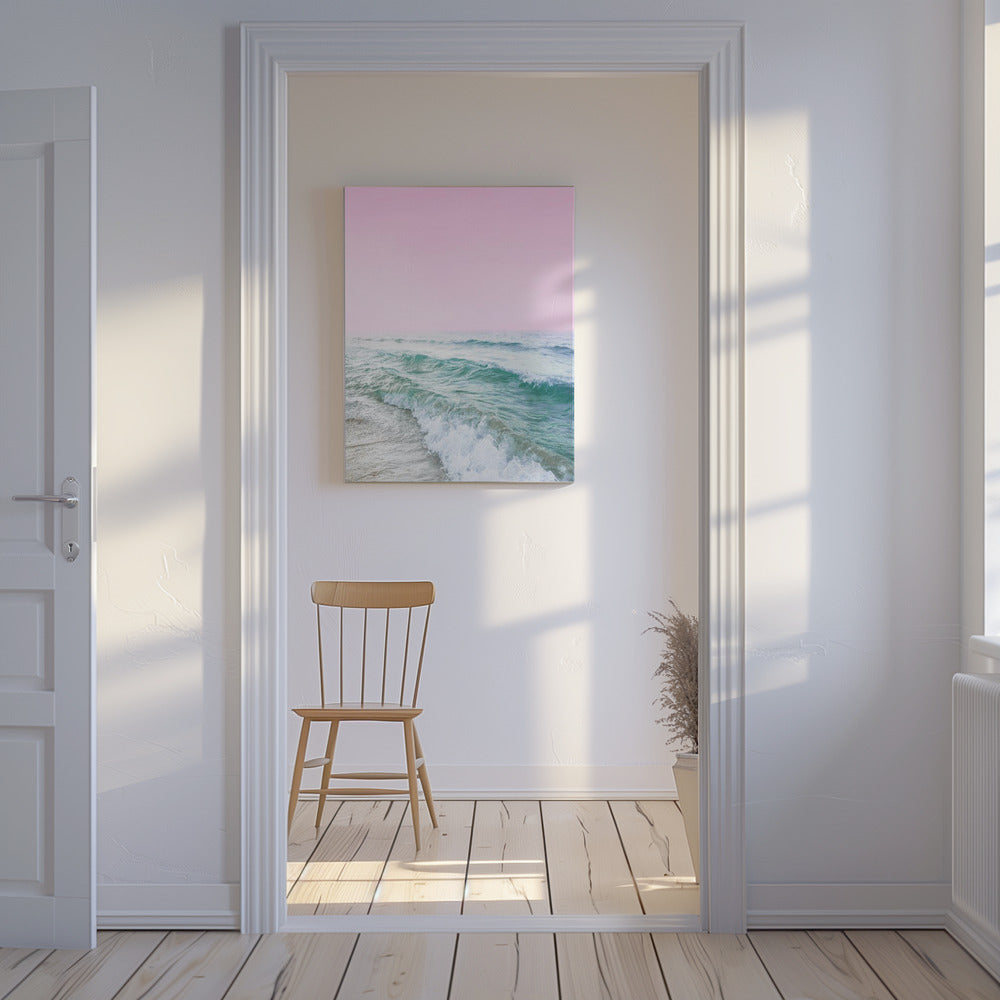 Pink Sky Beach | Canvas
