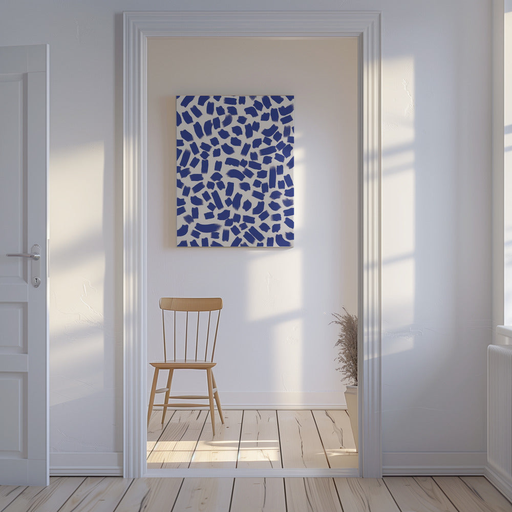 Indigo Strokes | Canvas