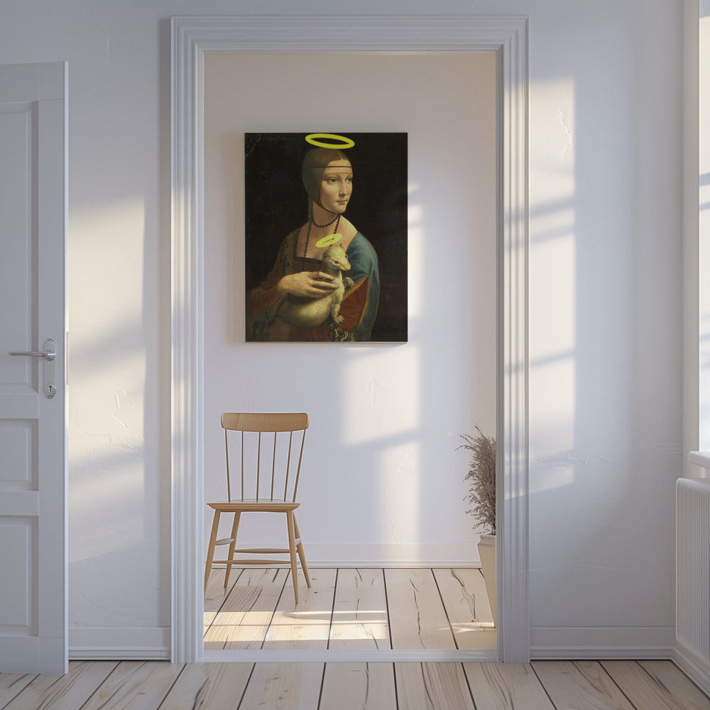Lady with a halo | Canvas