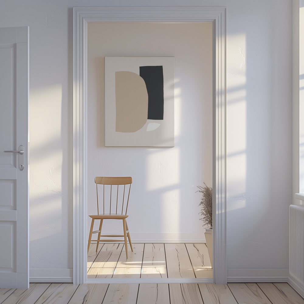 Geometric Shapes In Neutral Tones | Canvas