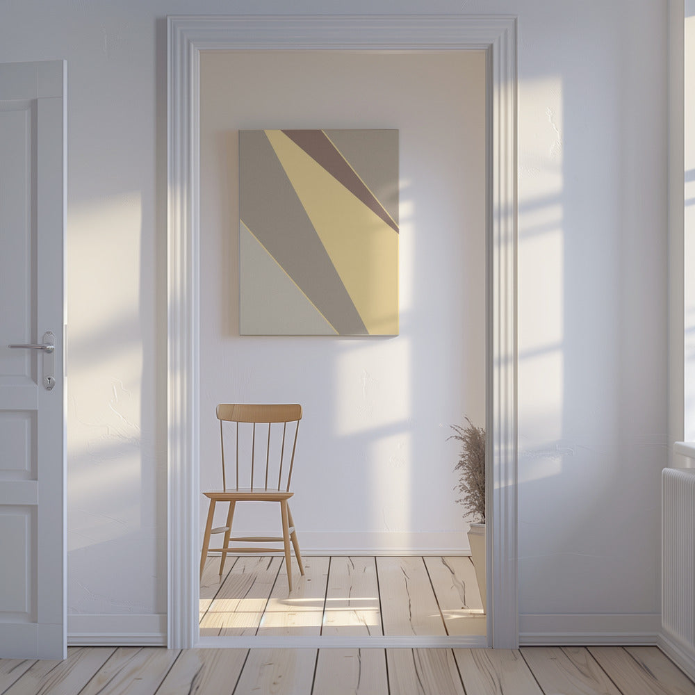Abstract Shapes Yellow | Canvas