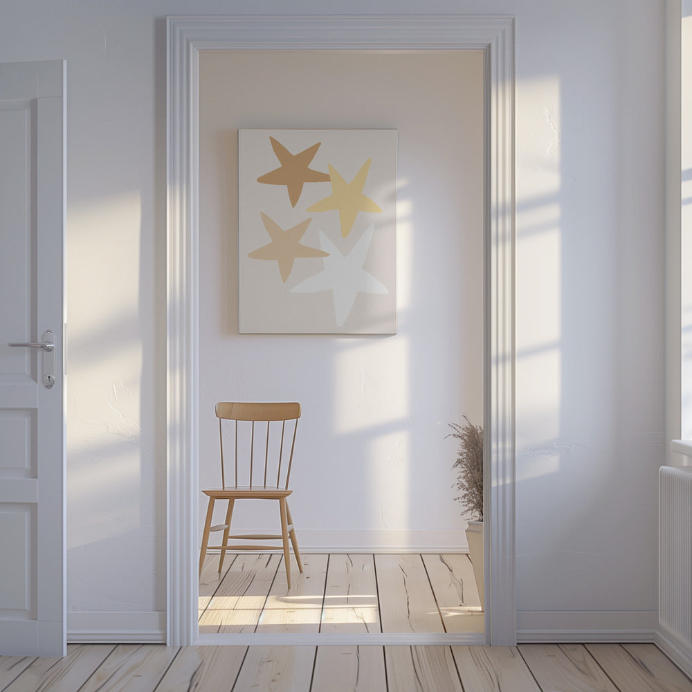 Stars Yellow | Canvas