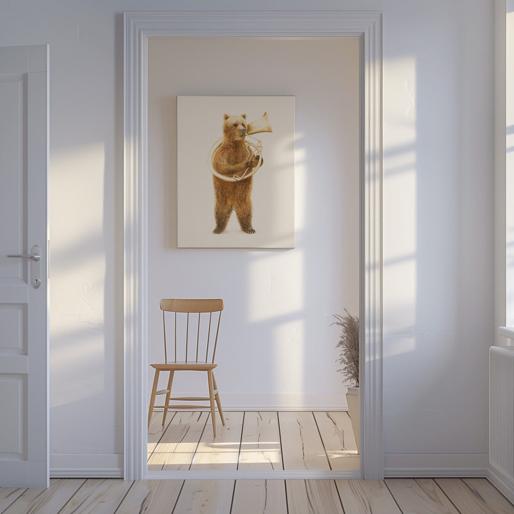 The Bear and His Helicon | Canvas