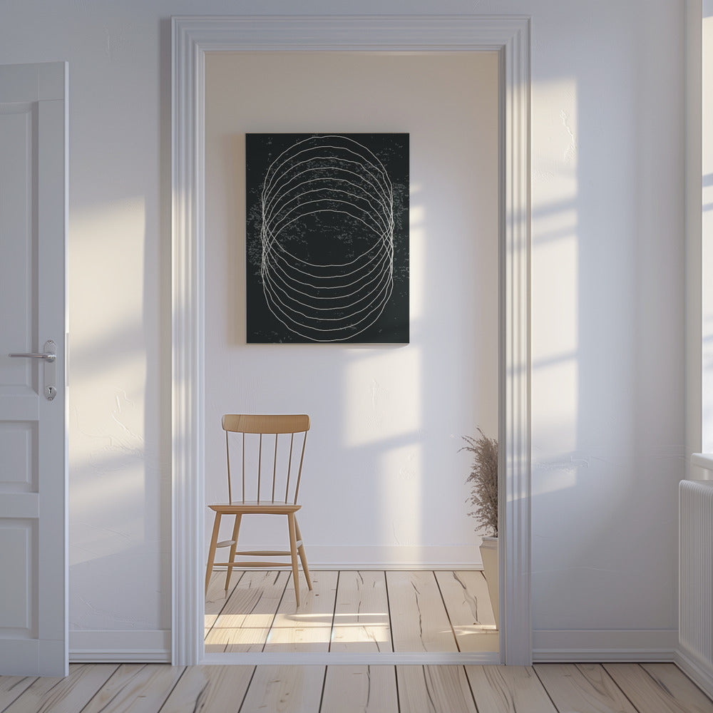 Black and White Circles | Canvas
