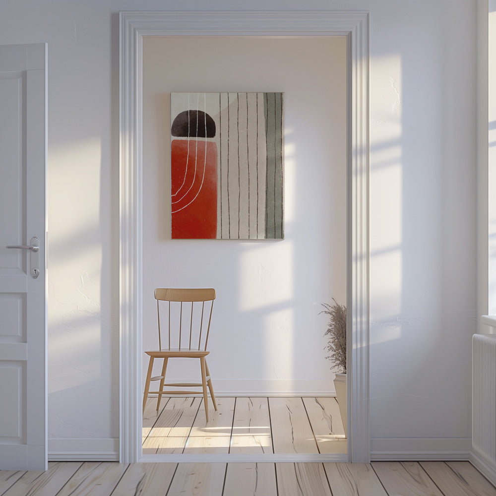 Orange Minimal Shapes #3 | Canvas