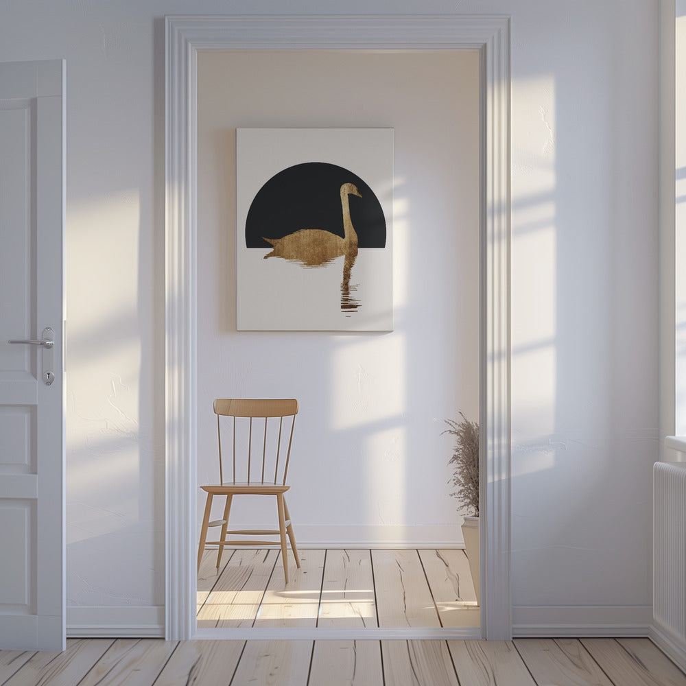 The Swan Black | Canvas