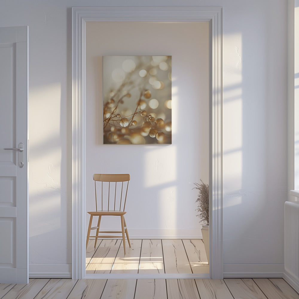 Golden Glow Drops | Canvas
