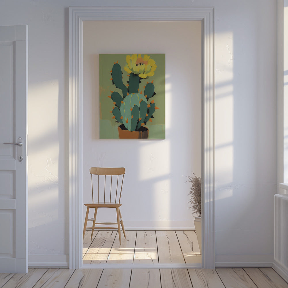 Blooming Cactus | Canvas