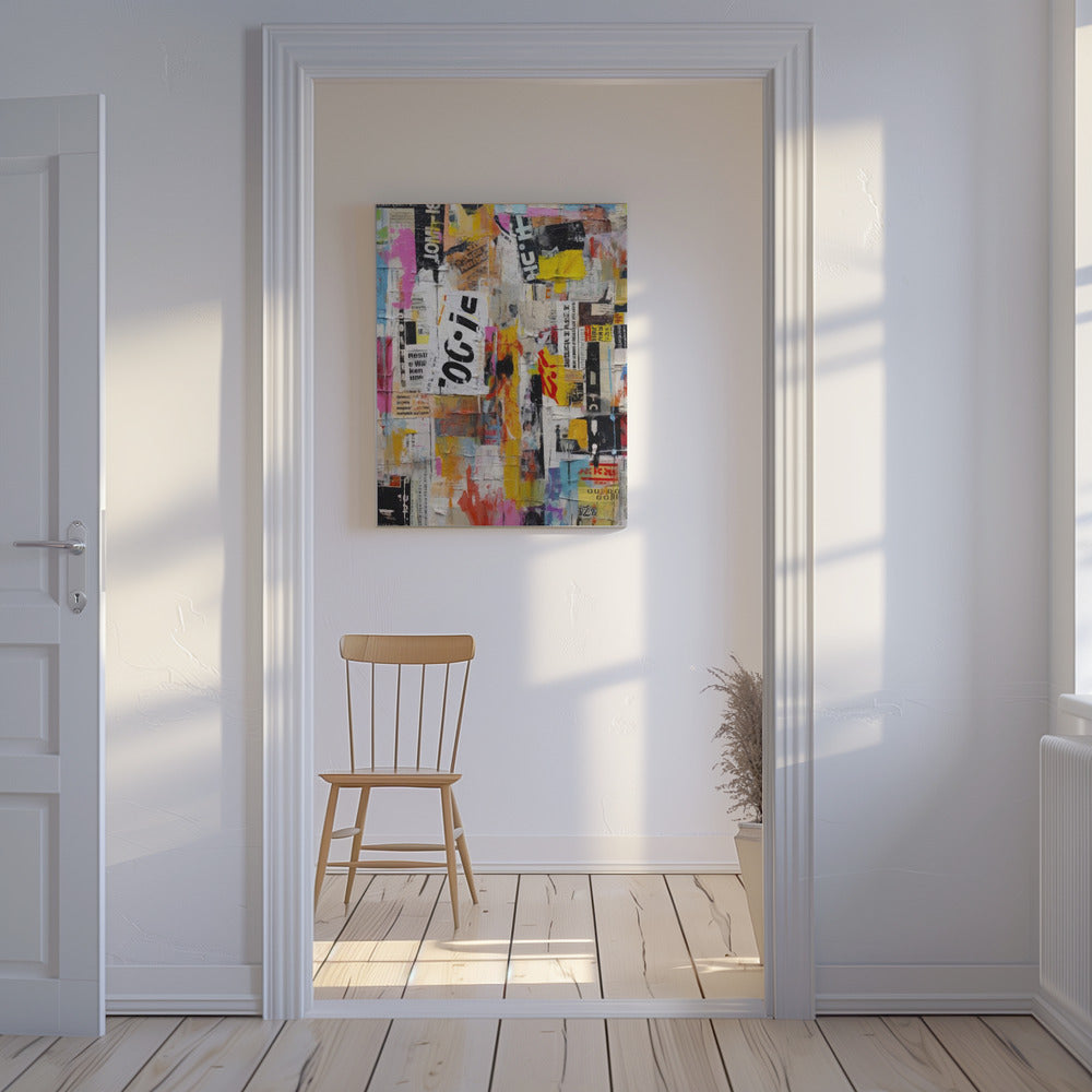 Urban Collage Burst | Canvas