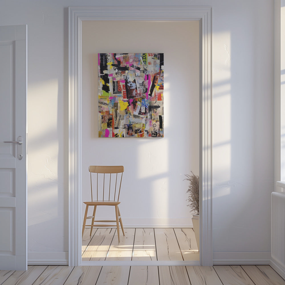 Vivid Collage Echoes | Canvas