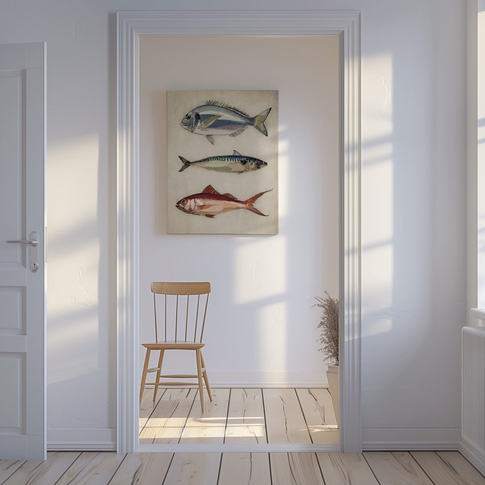 Trio of Ocean Life | Canvas