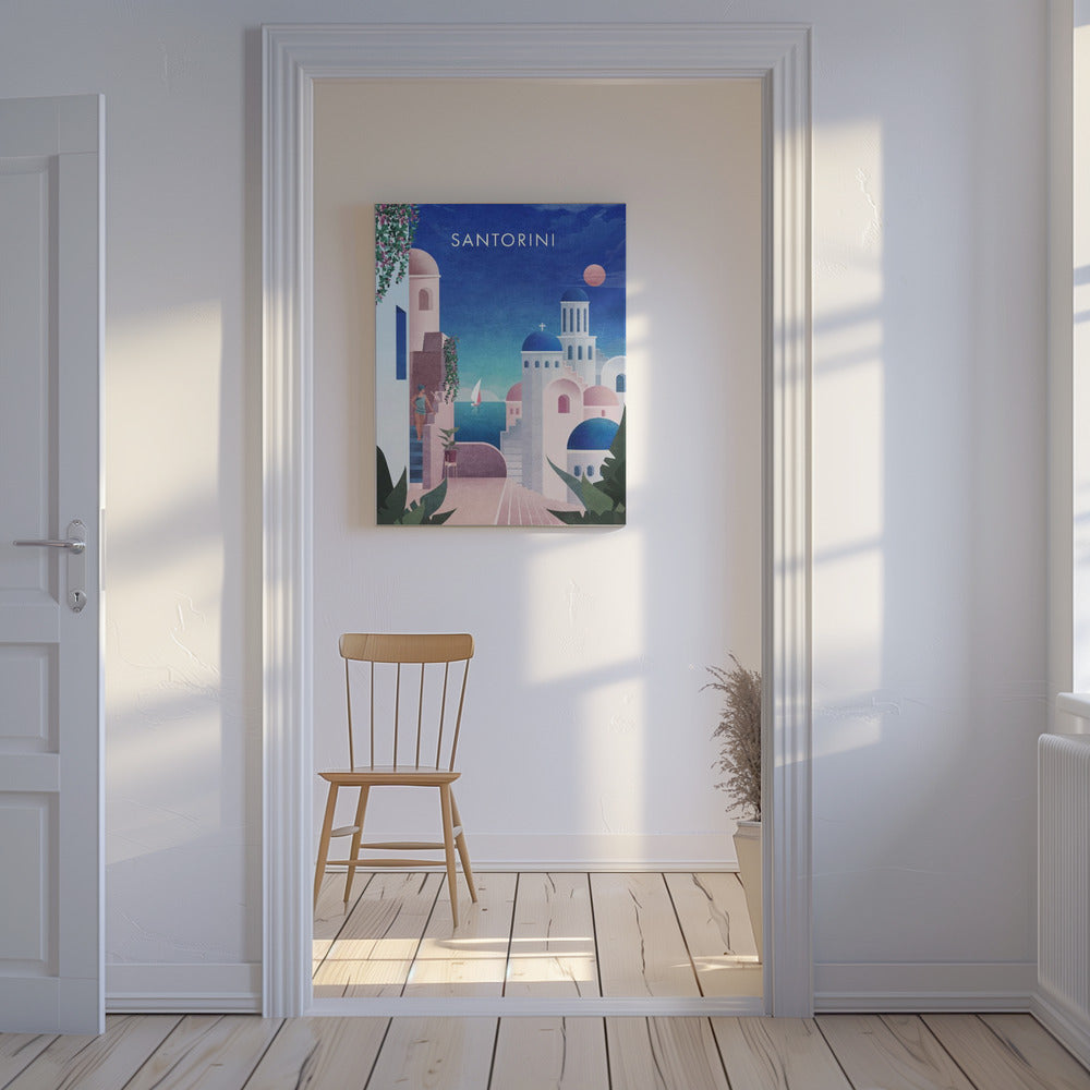 Dreamy Santorini | Canvas