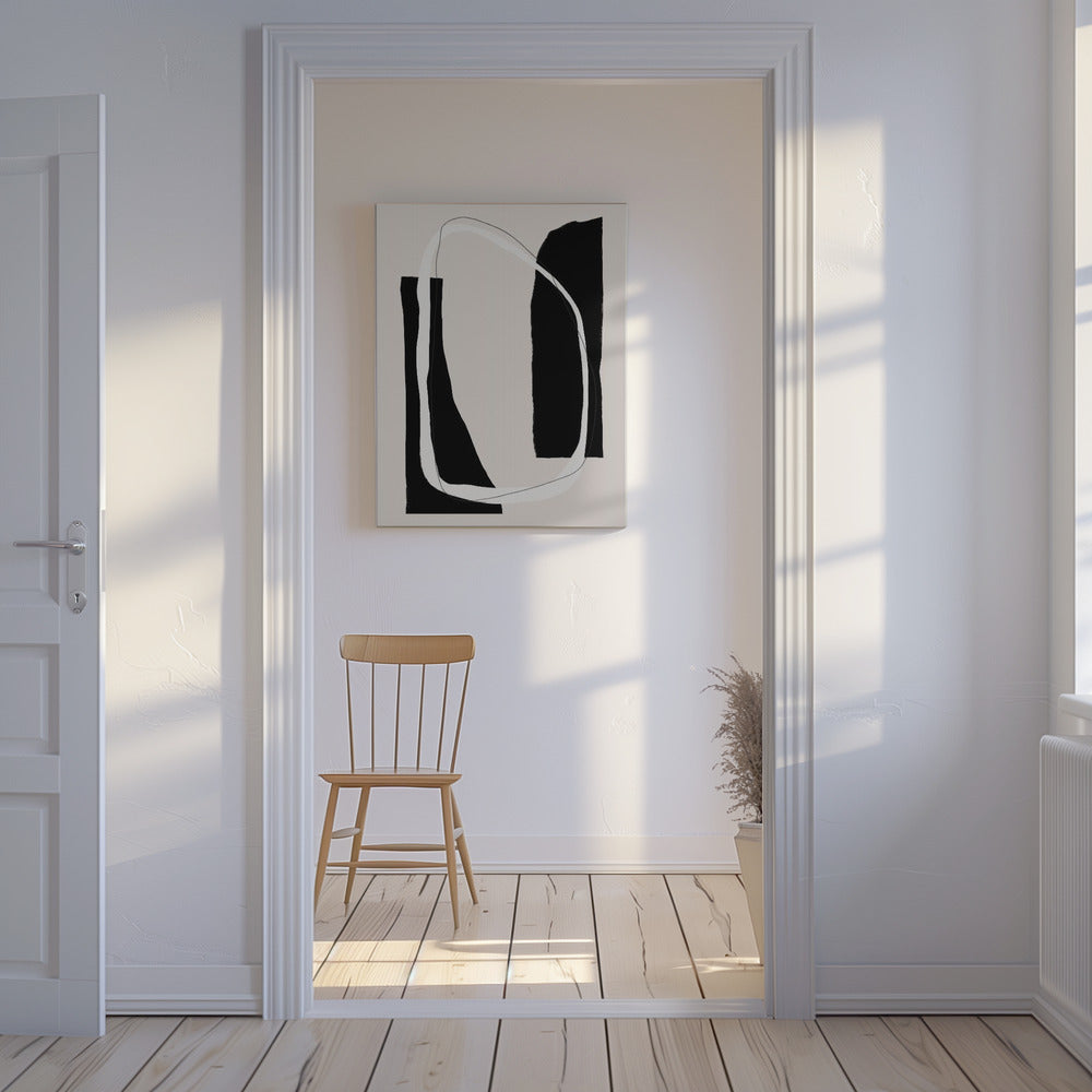 Monochrome Geometric Shapes | Canvas