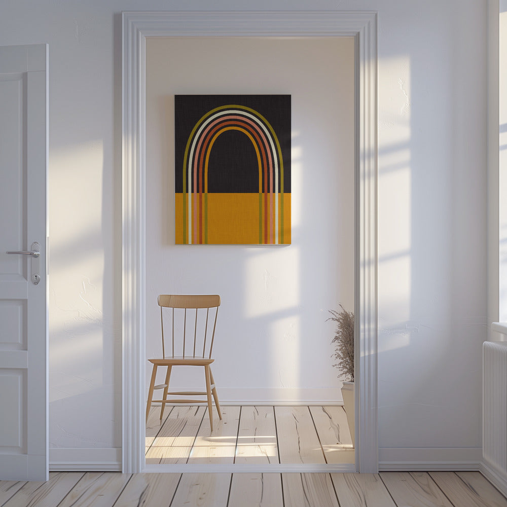 Geo Shapes Fall 21 Rainbow Arc | Canvas
