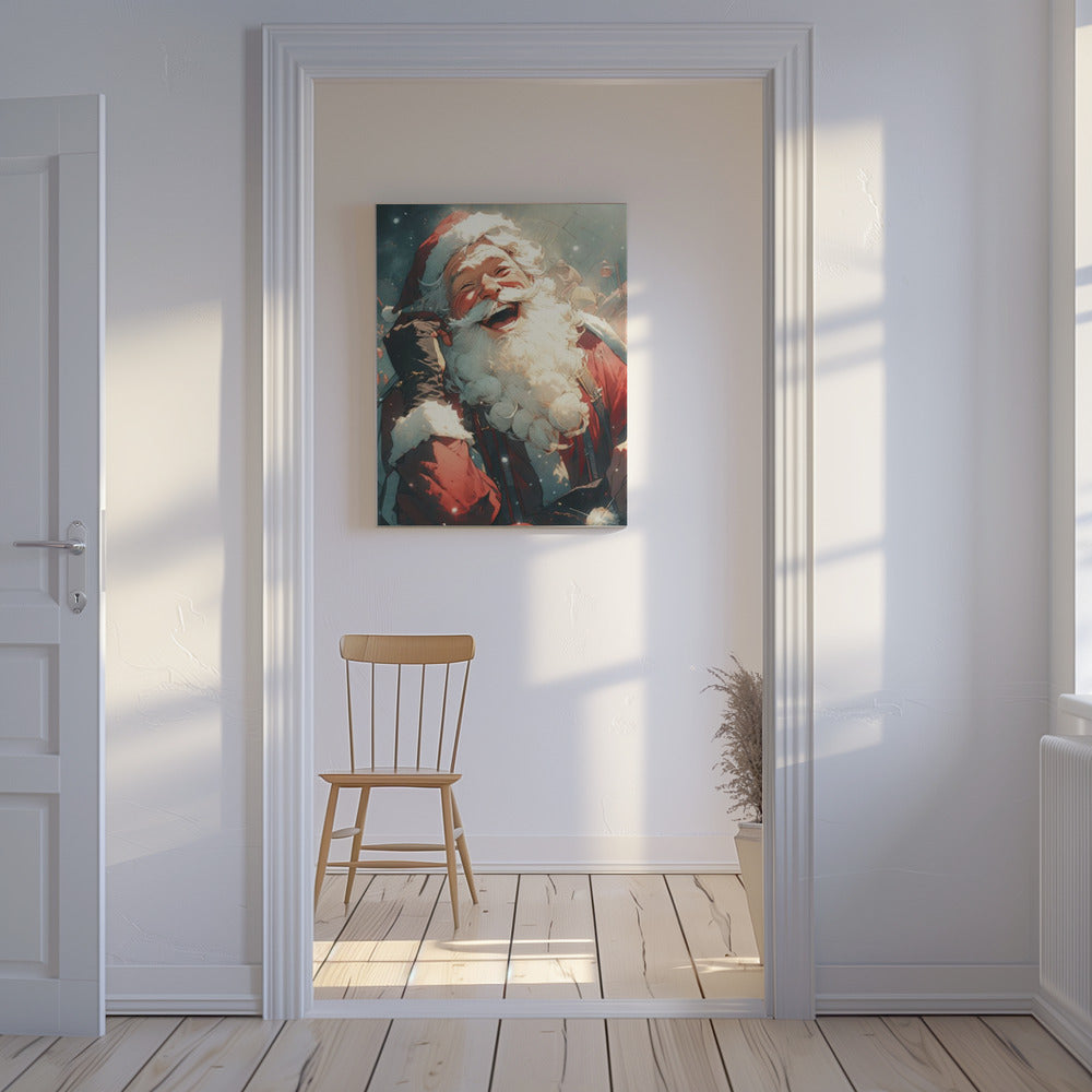Jolly Santa's Call | Canvas