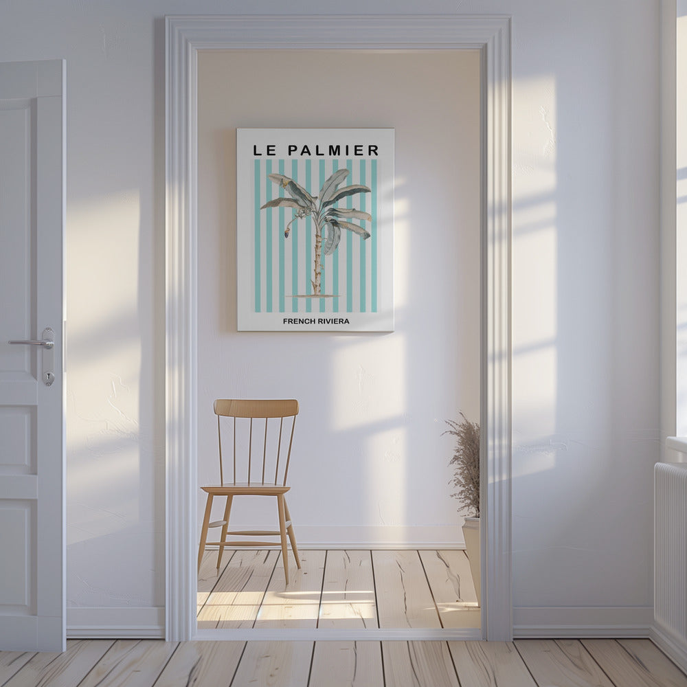 Striped Palm Tree | Canvas