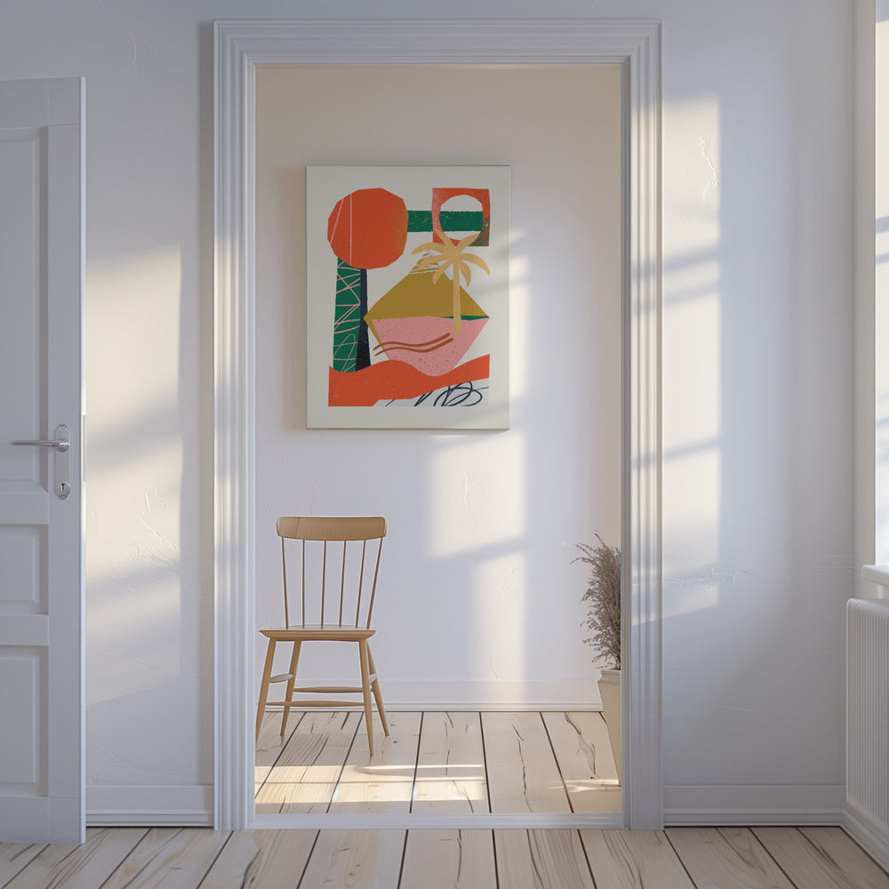 Abstract Beach Collage | Canvas