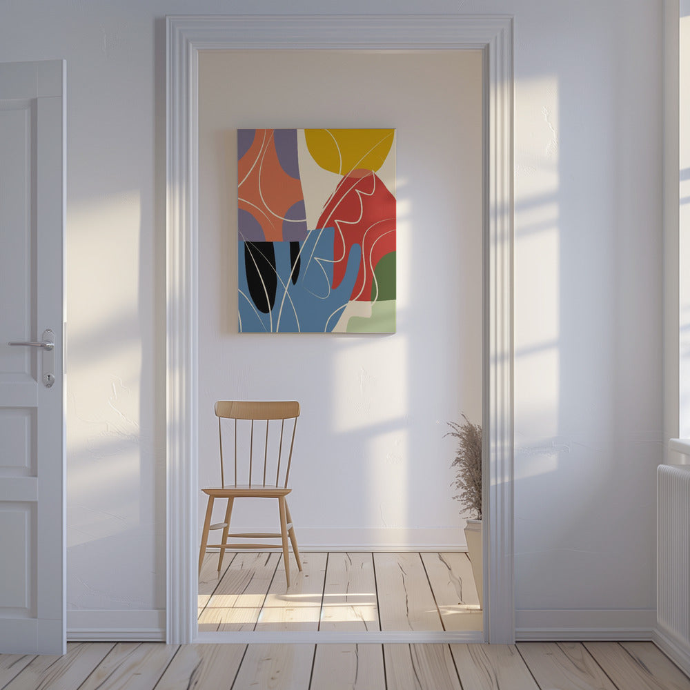 Abstract Color Collage | Canvas