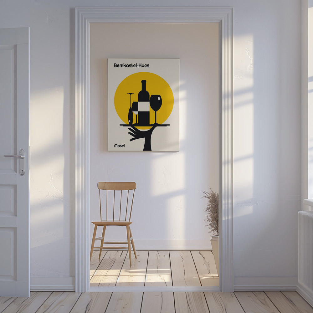 Mosel Wine Minimalist Print | Canvas
